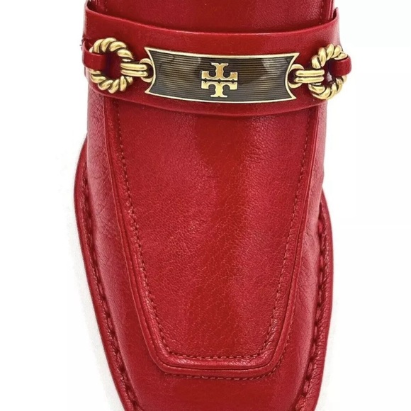 TORY BURCH PERRINE 65MM RED LOAFER/MULE SZ 7M ~ NIB - Picture 2 of 4